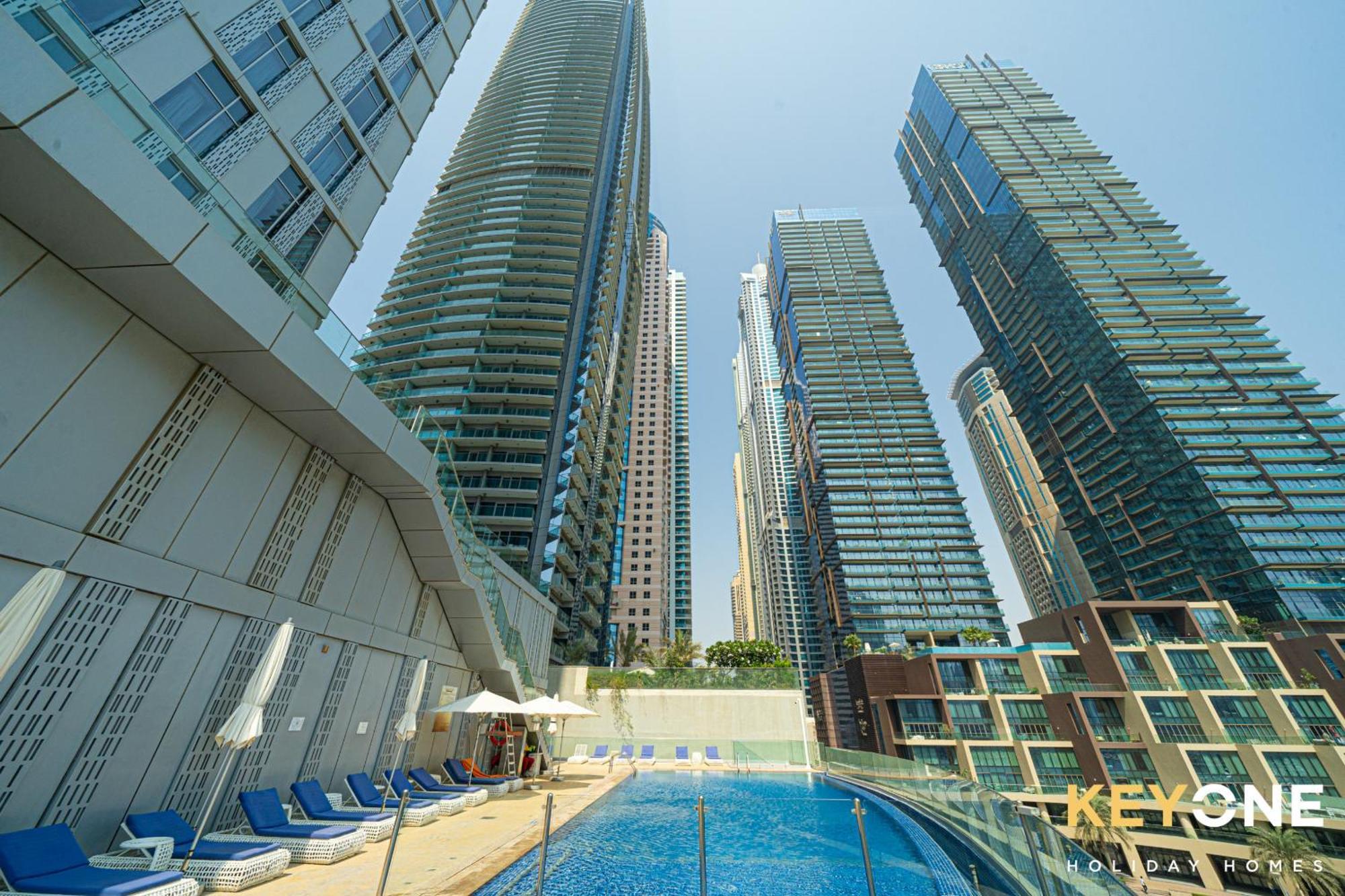Lavish One Bedroom With Amazing Sun Deck & Pool Dubái Exterior foto